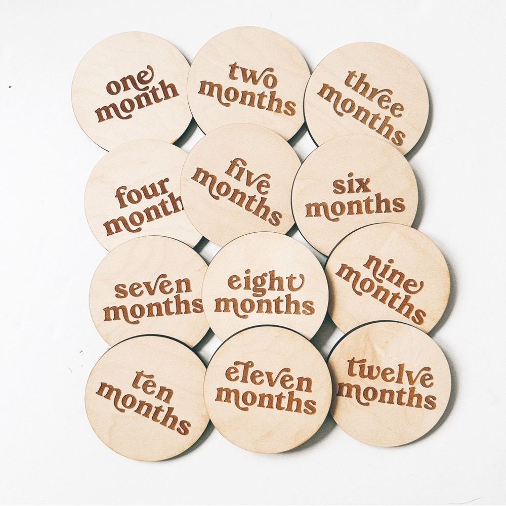 ETSY > Wood Milestone Discs